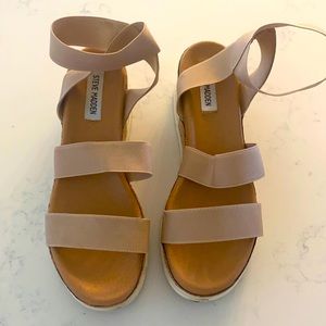 Steve Madden Bandai Natural Raffia wedges